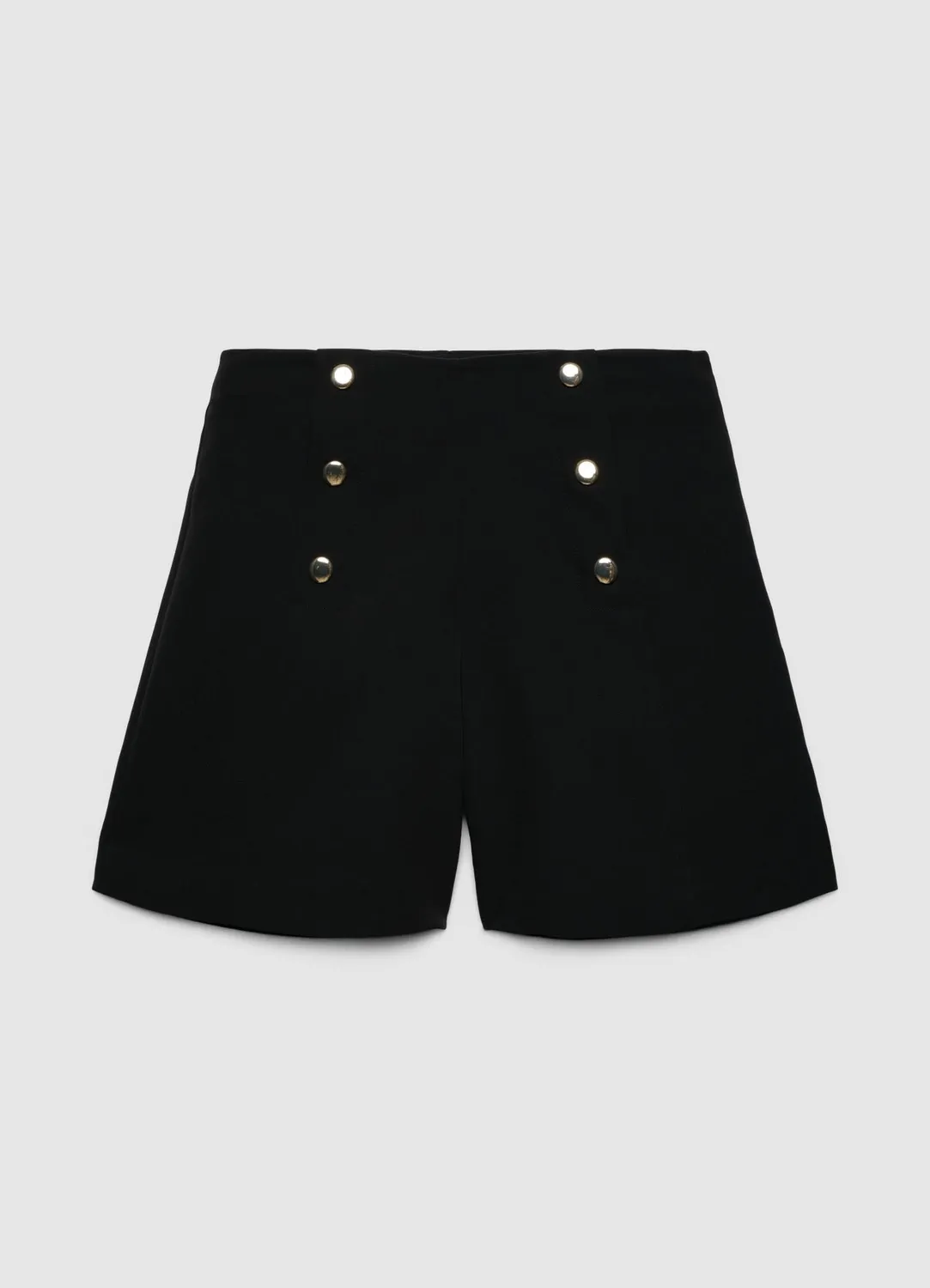 Calliope short tailleur femme boutons taille haute