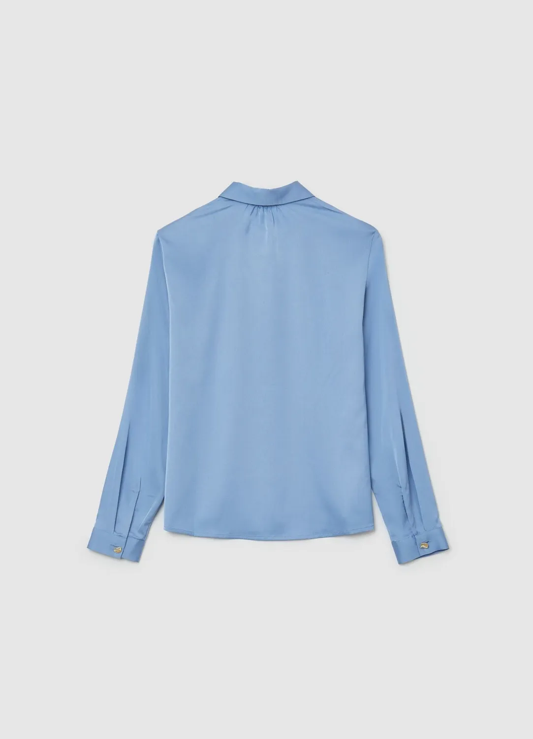 Calliope chemise satinée à lavallière femme