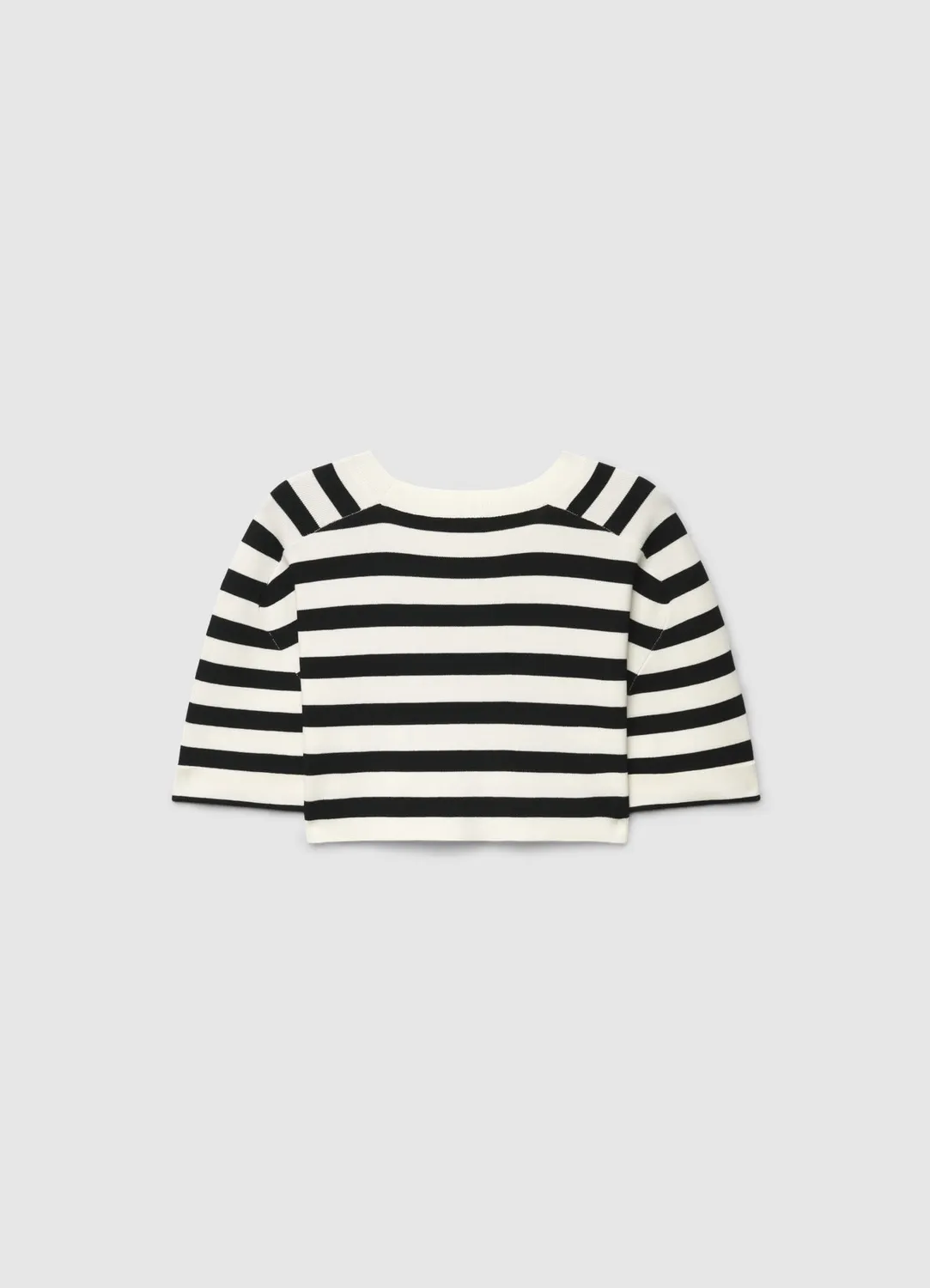Calliope over crop pull femme rayé manches 3/4