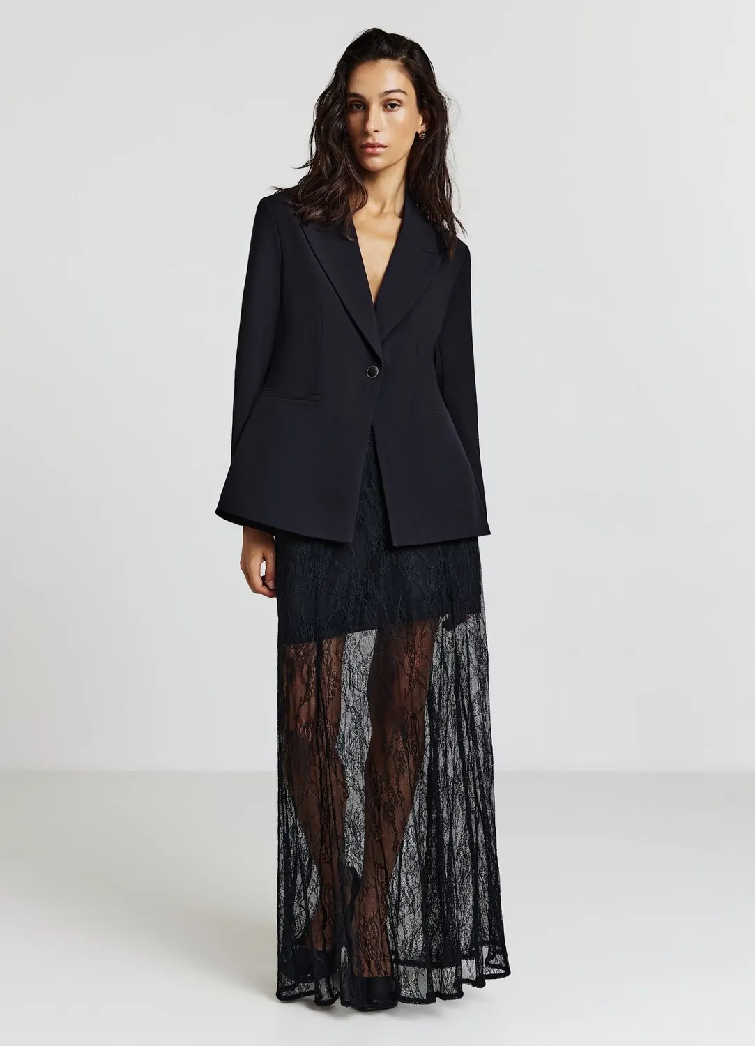 Calliope veste tailleur dentelle dos femme