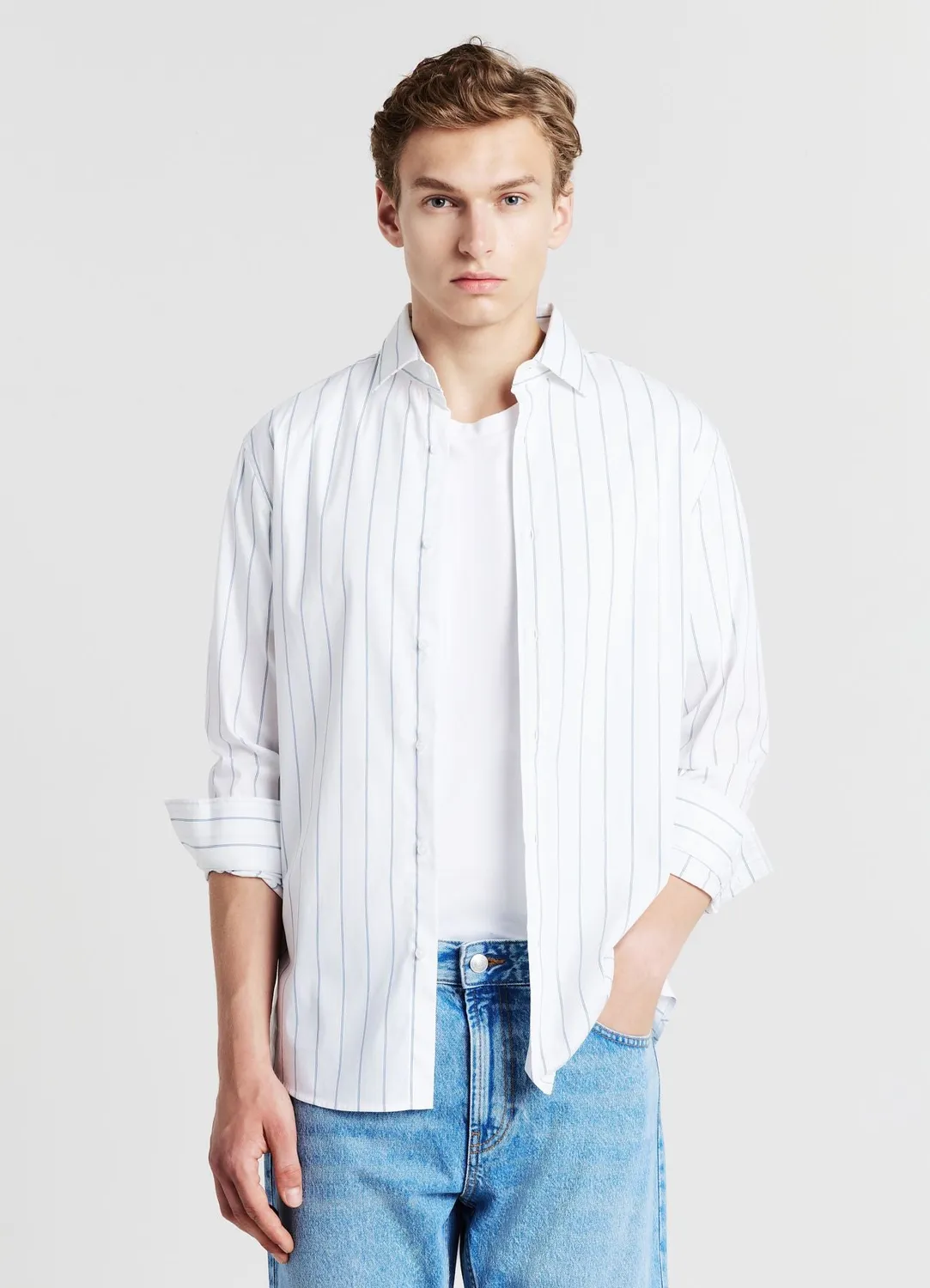 Calliope chemise homme rayures coton regular