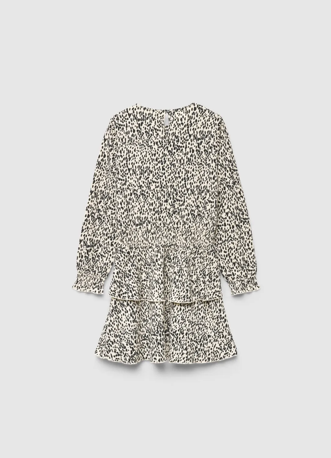 Calliope Robe Fille Volants Imprimé Animal Manches Longues