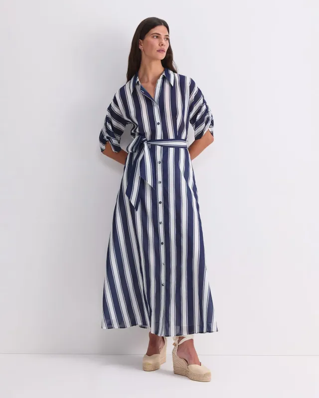 SPORTSCRAFT Dinah robe coton rayée midi à poches