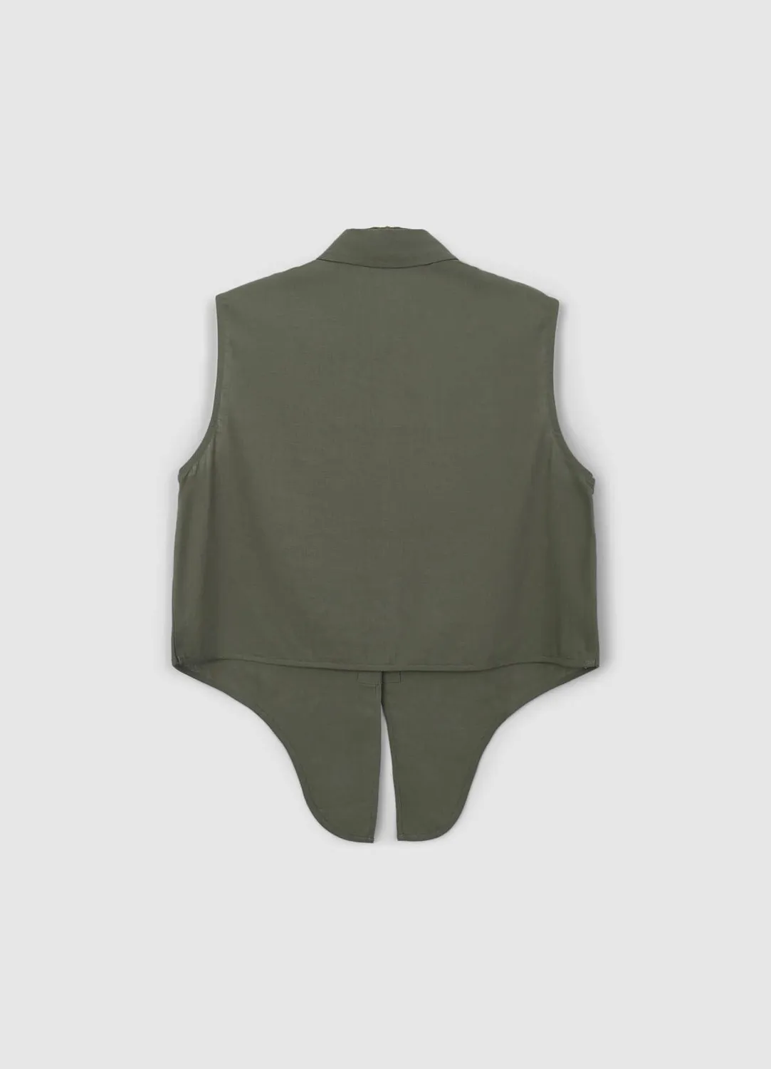 Calliope chemise femme sans manches lin à nœud