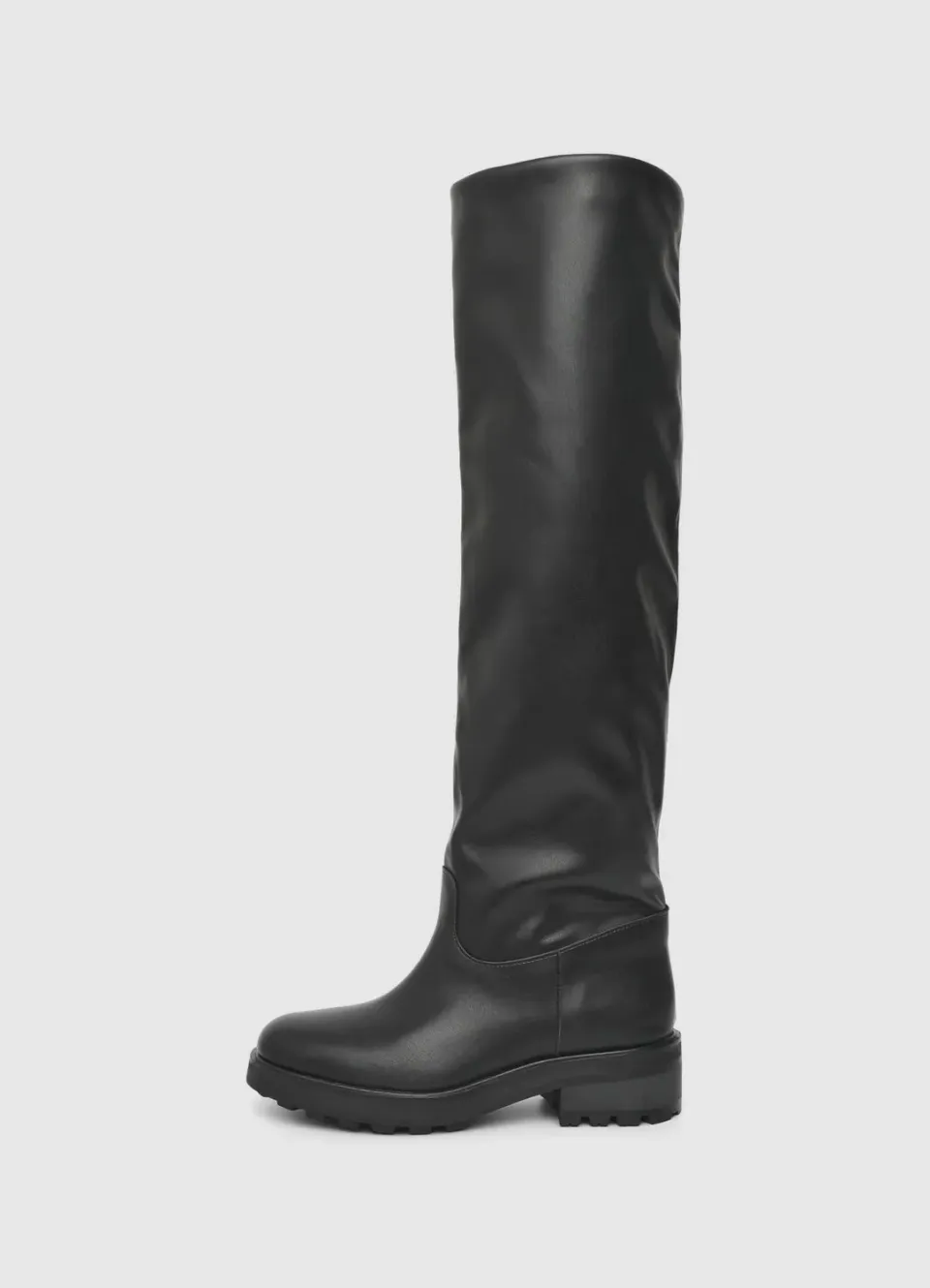 Calliope bottes froncées simili cuir femme casual