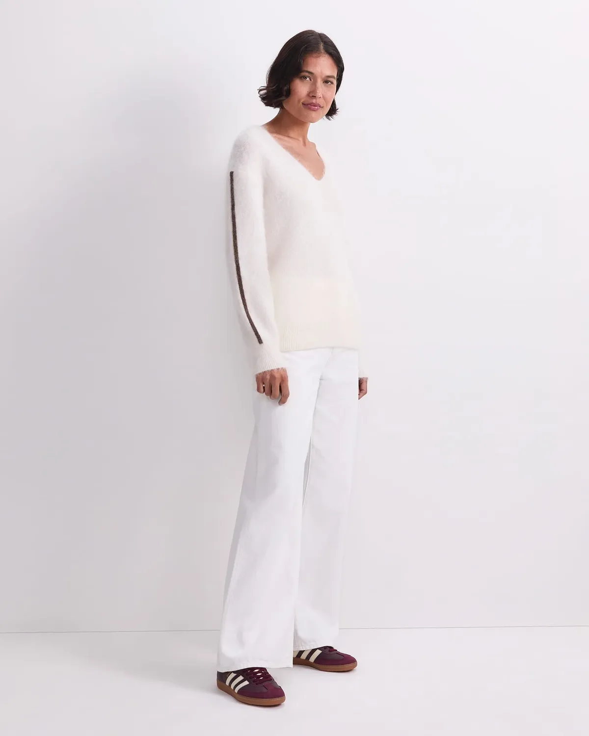 Sportscraft Tatiana Mohair pull col V femme