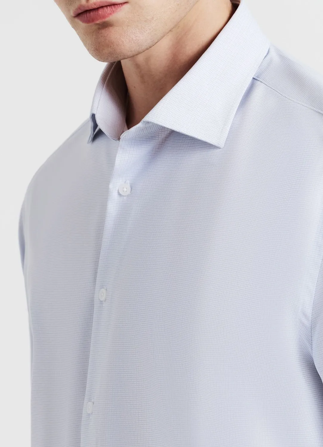 Calliope chemise homme micro-motifs manches longues