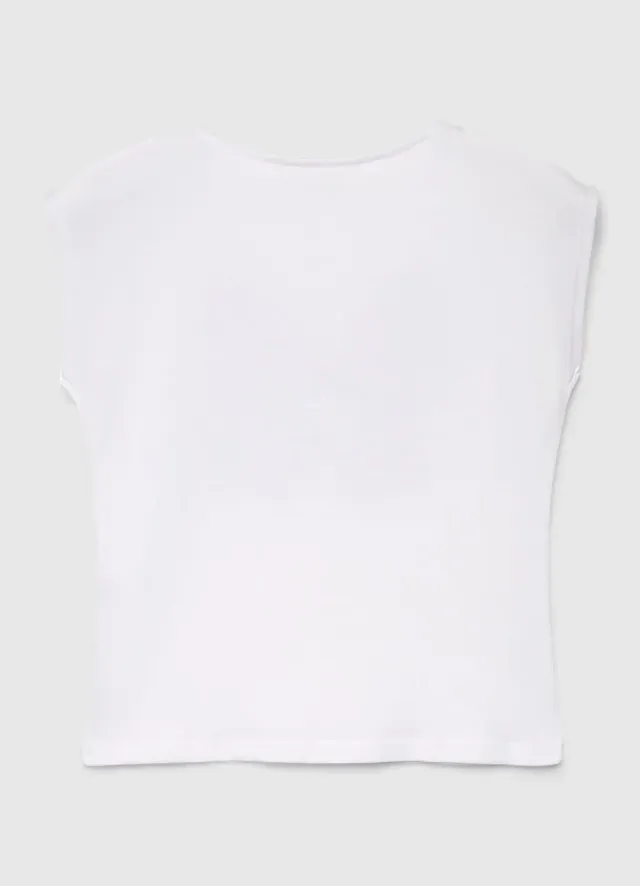 Calliope t-shirt fille papillon paillettes manches courtes