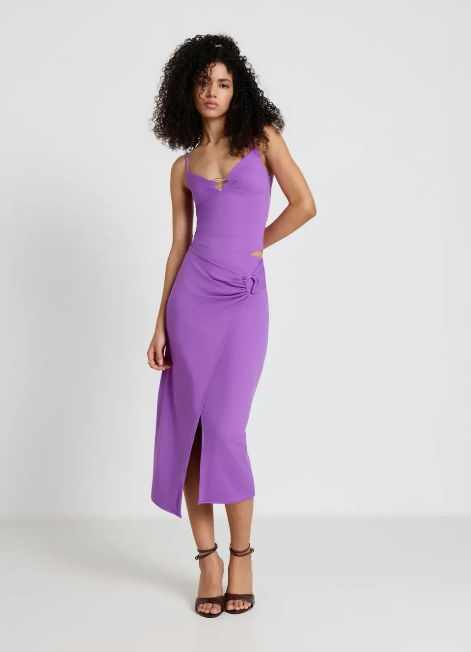 Calliope maillot 1 pièce femme boucle dorée tanga
