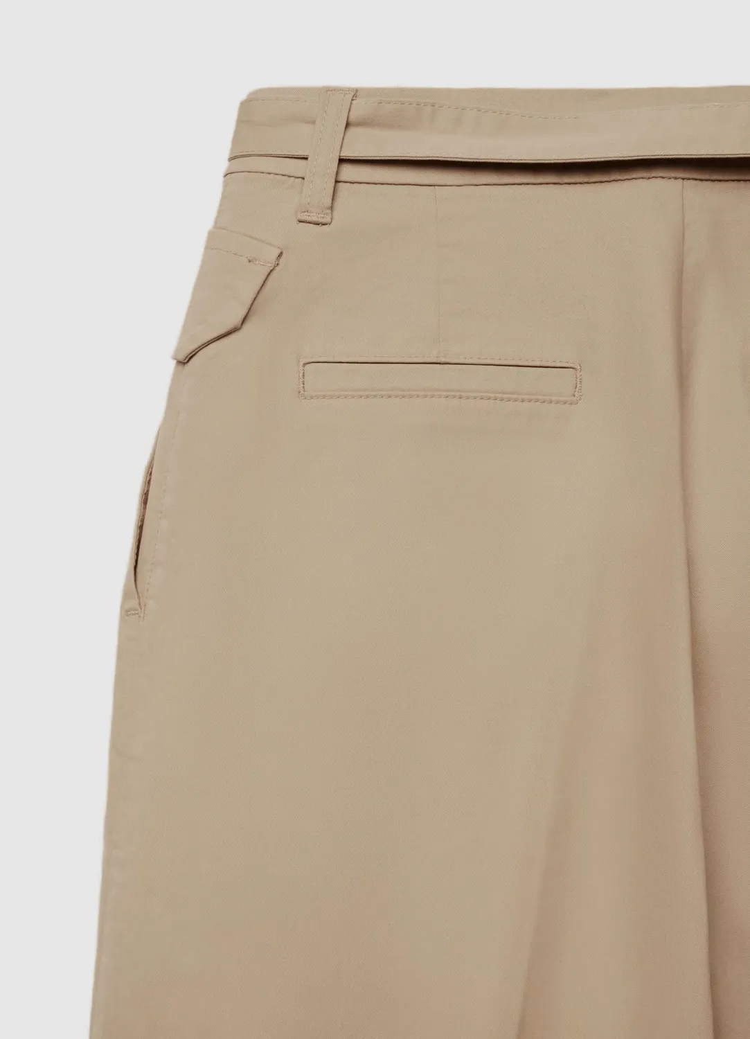 Calliope pantalon twill femme poches a rabat