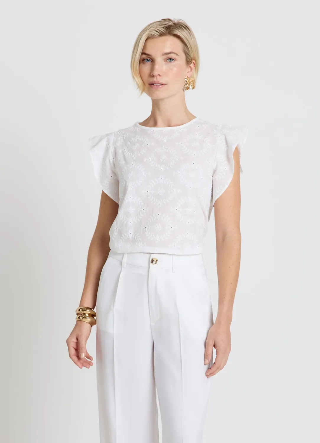 Calliope blouse broderie anglaise volants