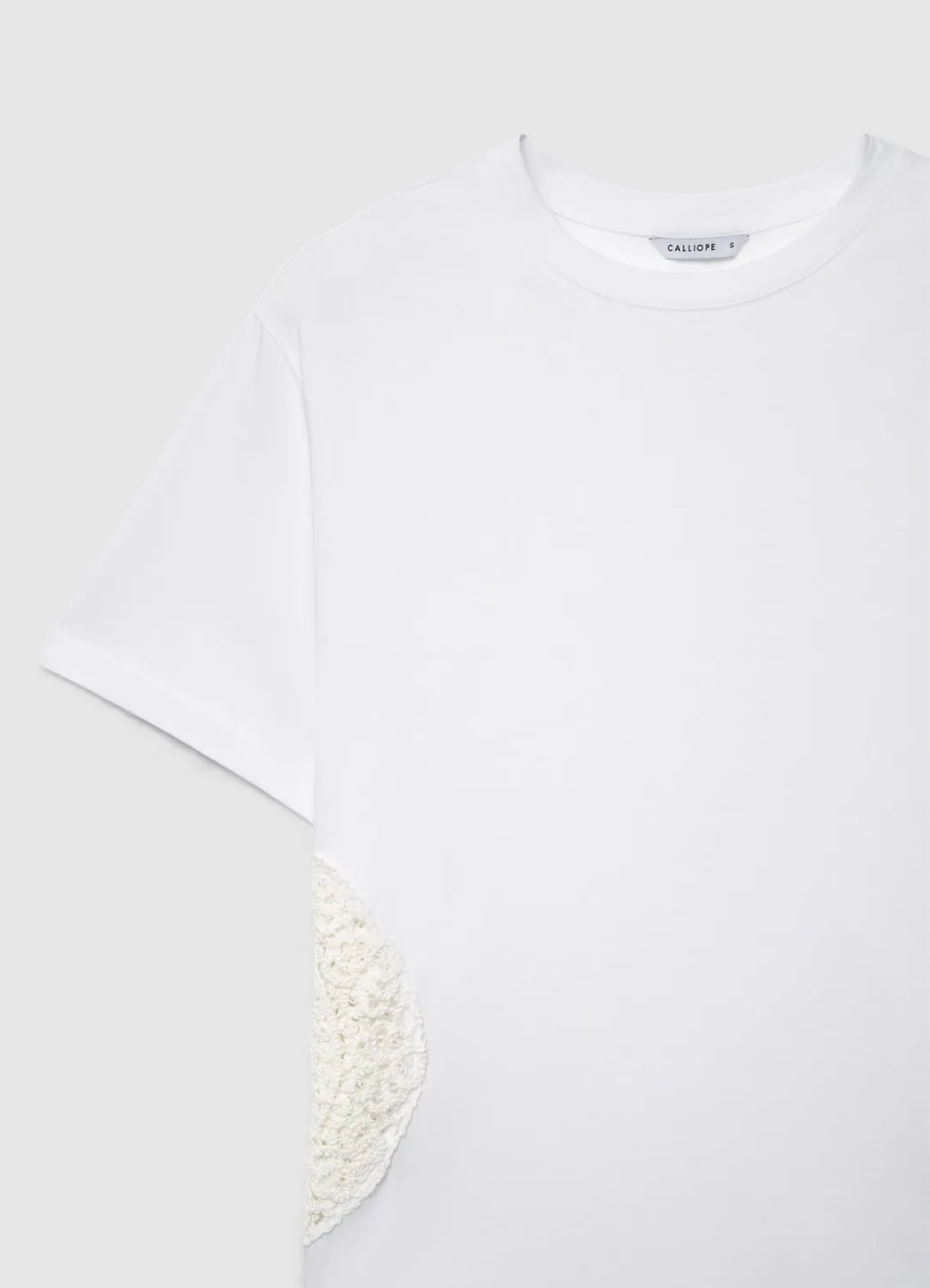 Calliope t-shirt brodé femme col rond uni