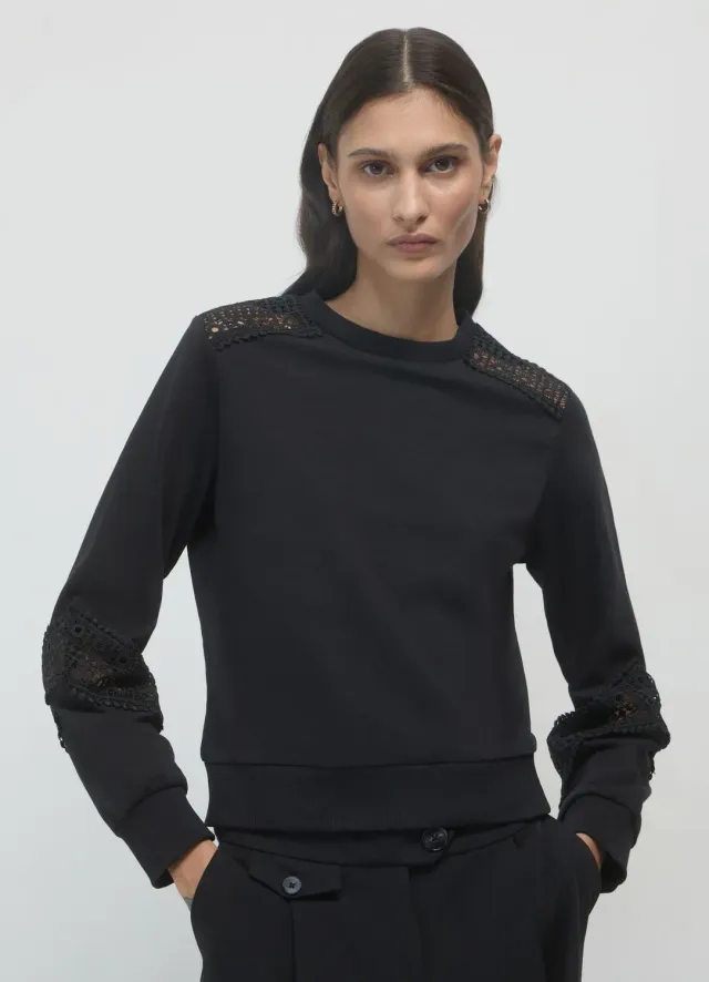 Calliope t-shirt col rond femme coton à galon