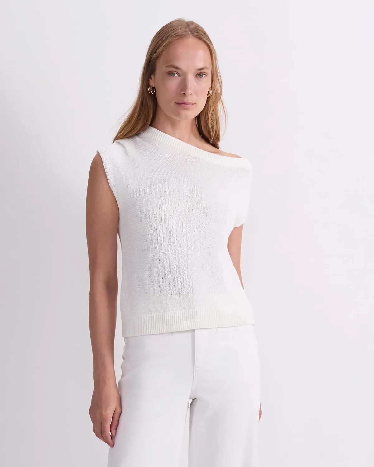 Sportscraft Josie Asymmetric Knit pull coton