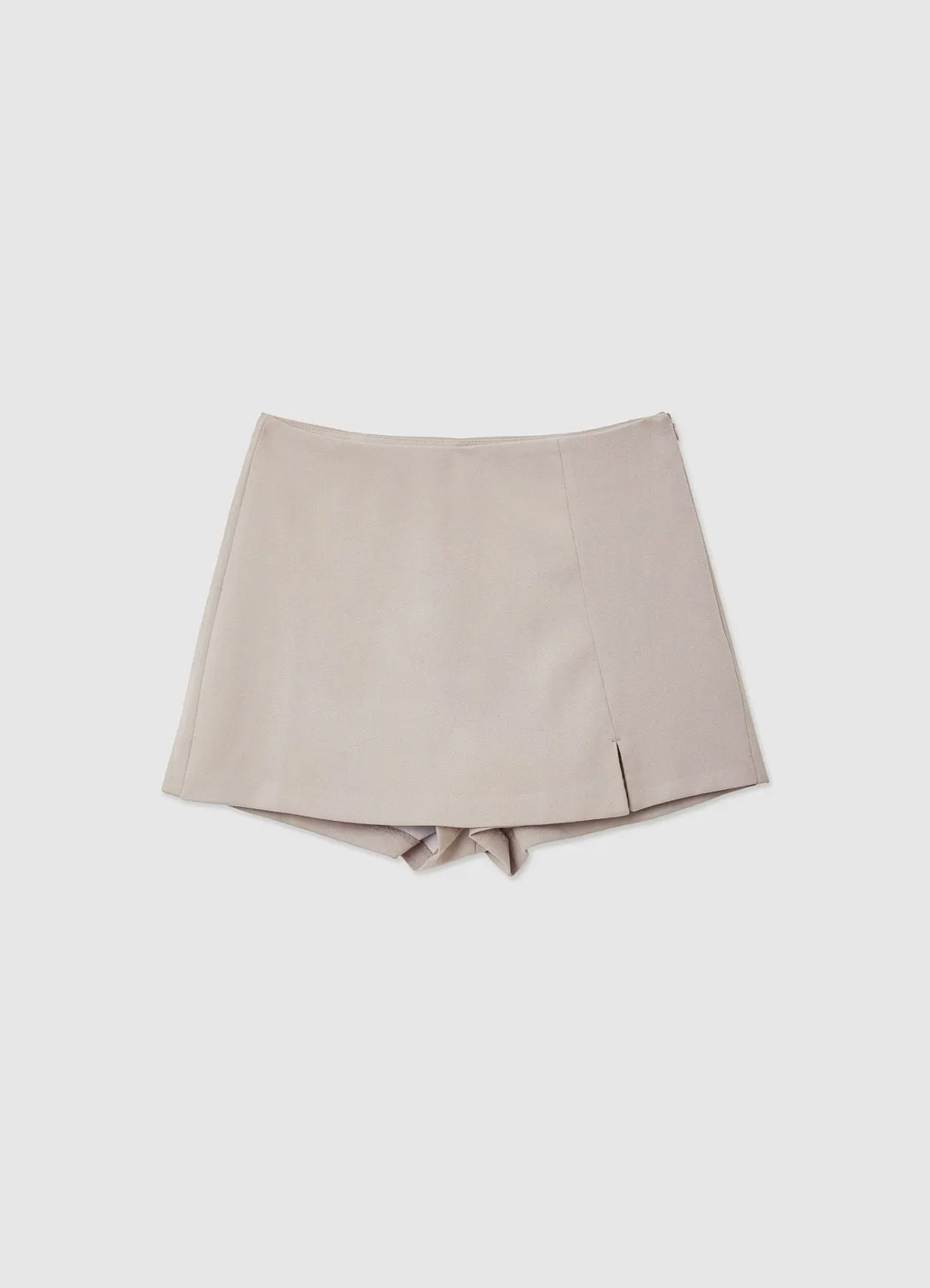 Calliope jupe-short femme fente latérale zip