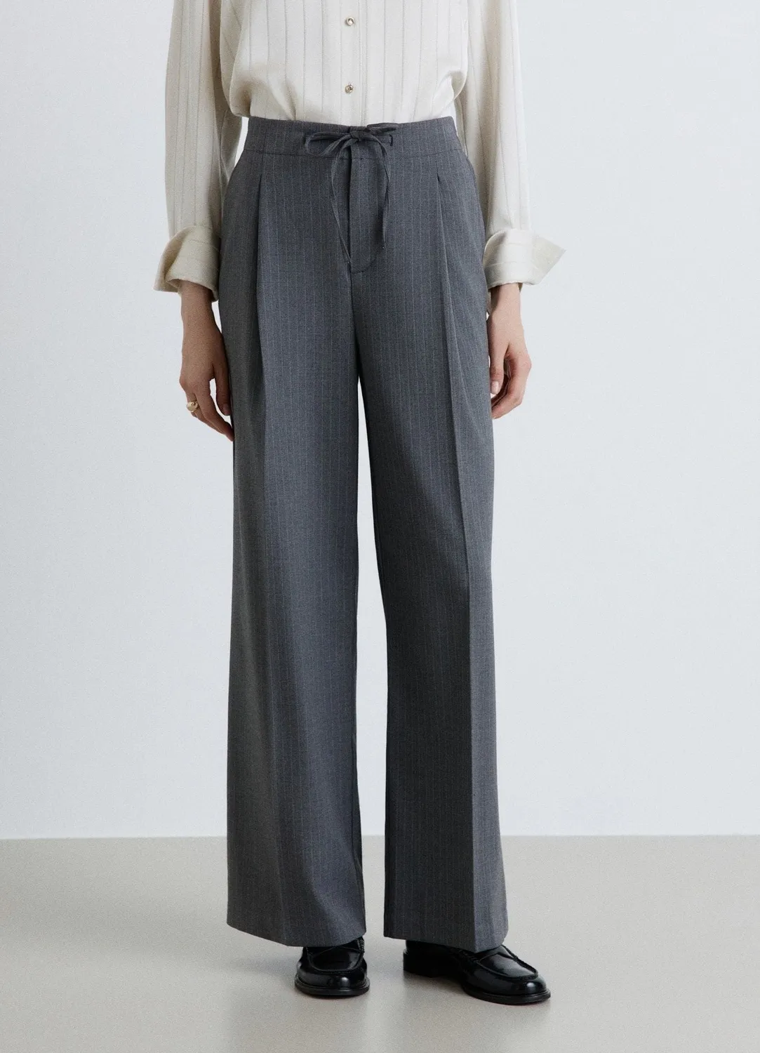 Calliope pantalon straight femme chevrons