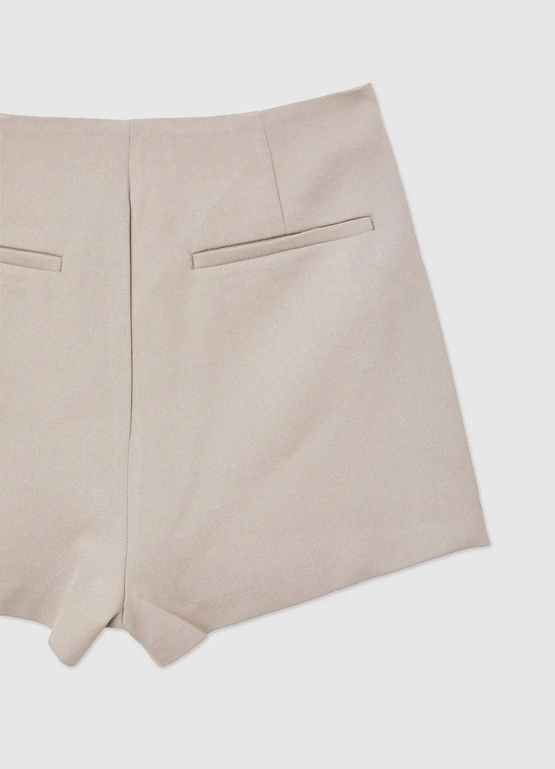 Calliope jupe-short femme fente latérale zip