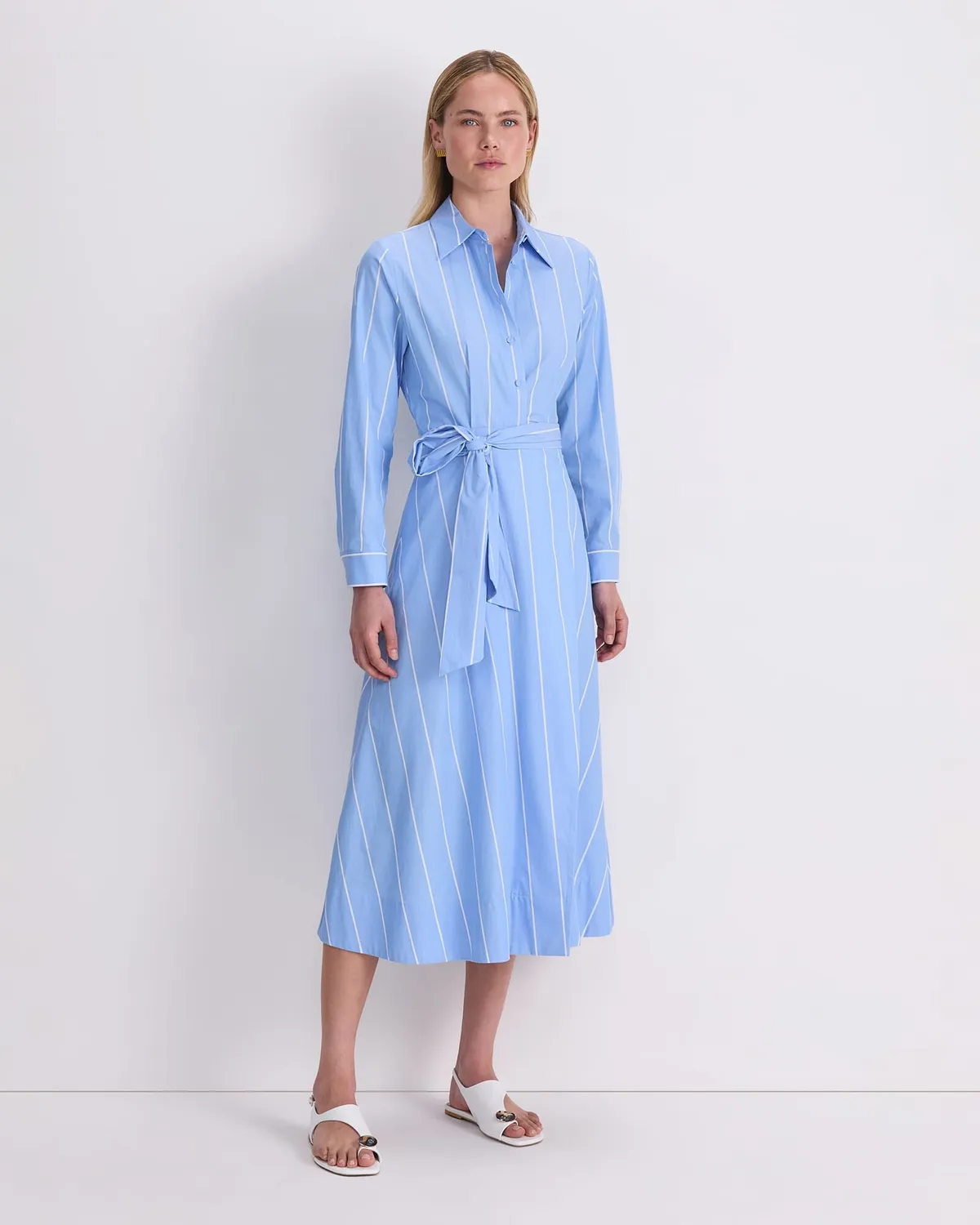 Sportscraft Etta robe chemise midi rayée