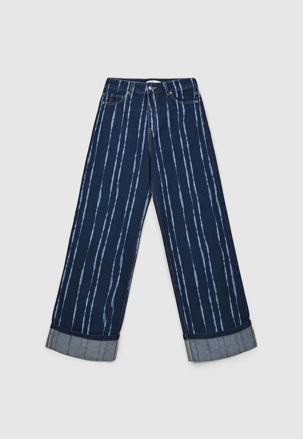 Calliope jean straight délavé femme à revers