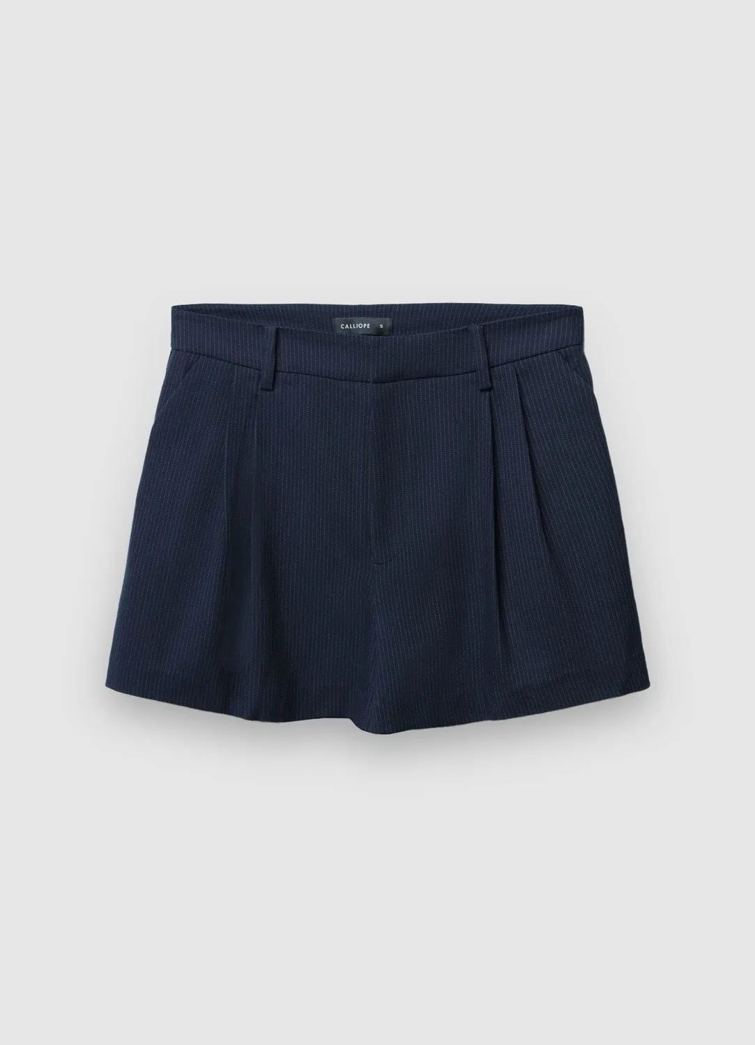 Calliope short à pinces femme rayé bureau