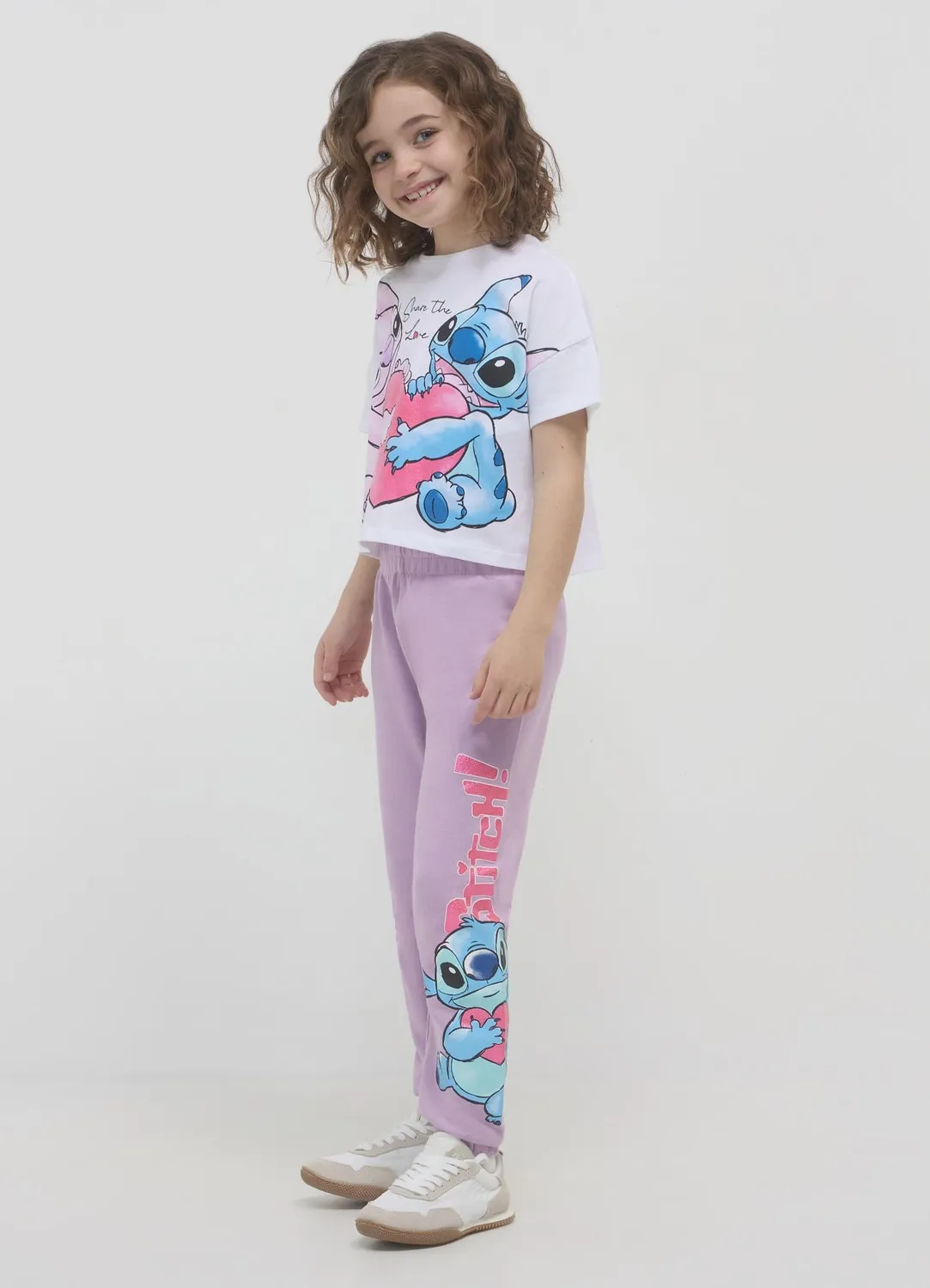 Calliope pantalon jogging Stitch fille imprimé