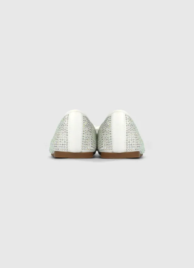 Calliope Ballerines Fille Strass Nœud Plates