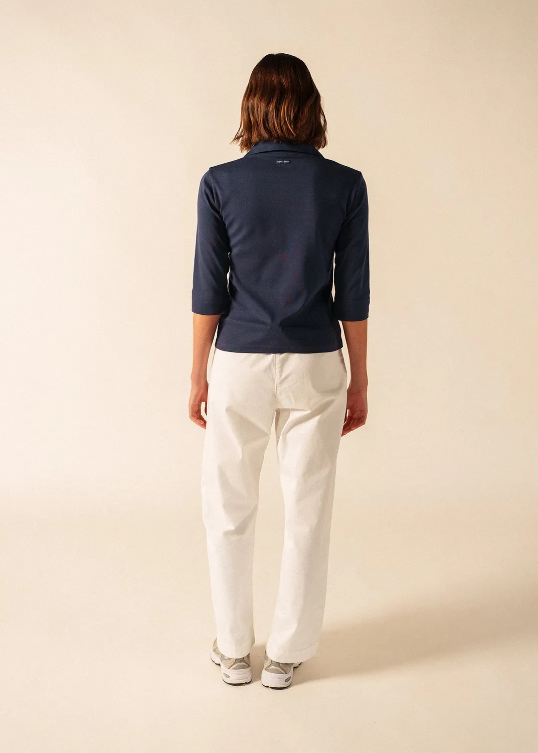 Saint James Oléron polo coton marine femme