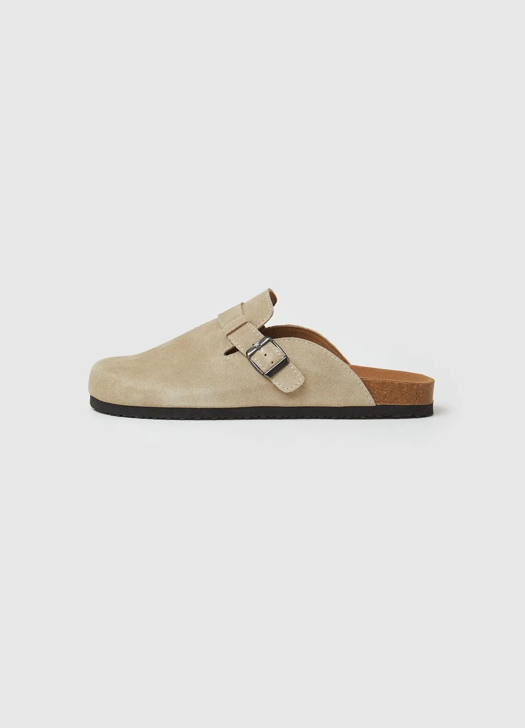 Calliope sabot homme cuir à boucle