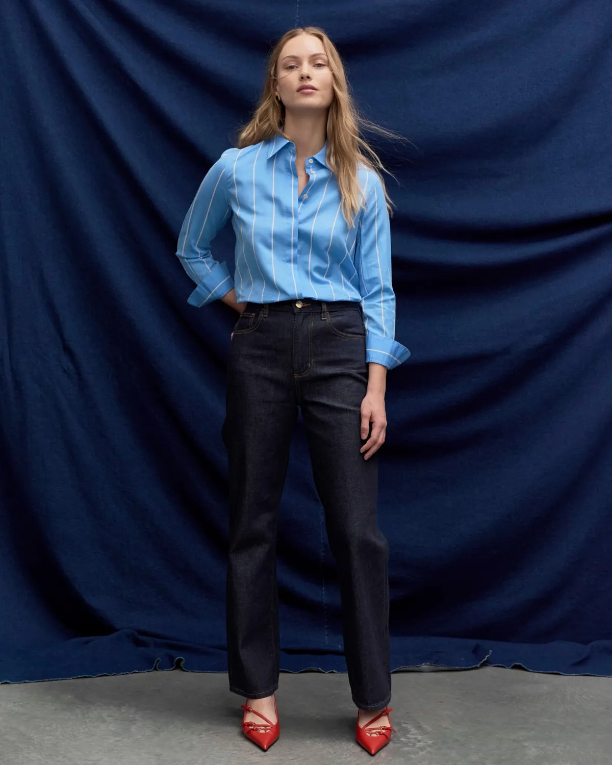 Sportscraft Simmi jean droit indigo coton