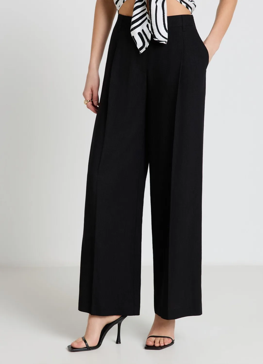 Calliope pantalon palazzo taille haute femme taille S