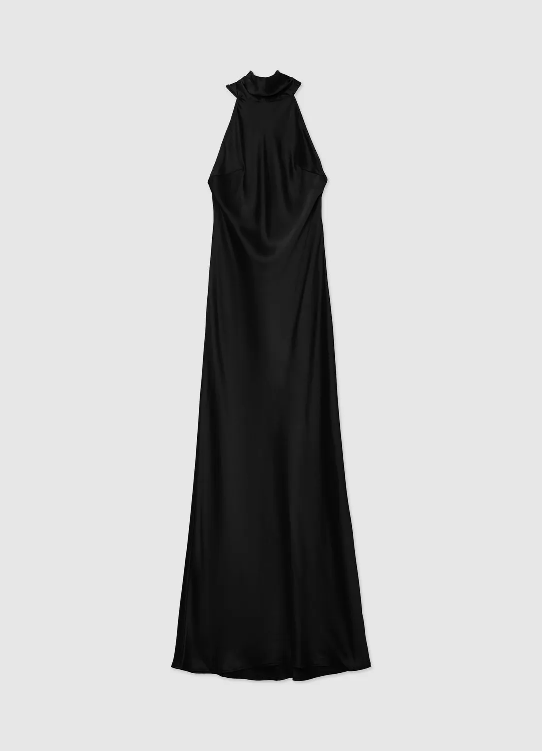 Calliope Atelier robe longue halterneck femme satinée