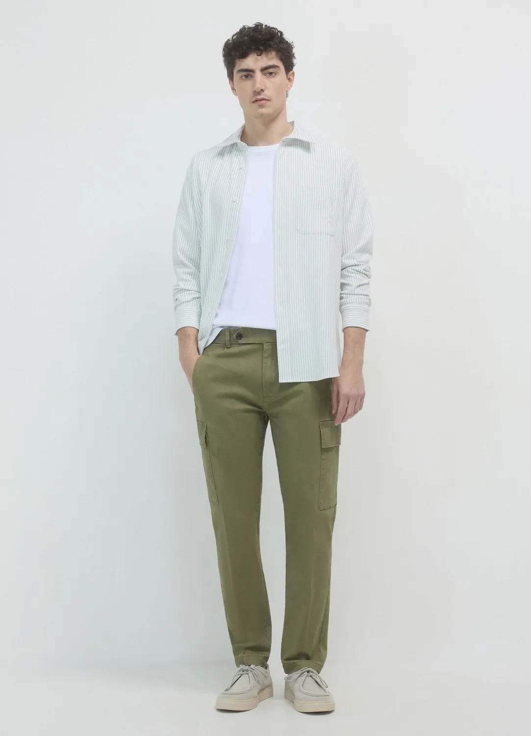 Calliope pantalon cargo homme coton taille 48