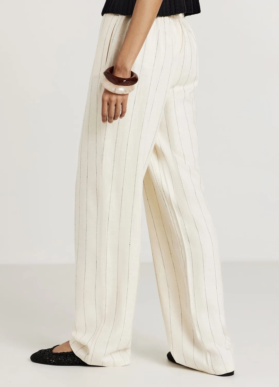 Calliope Pantalon Straight Femme Taille S à Rayures