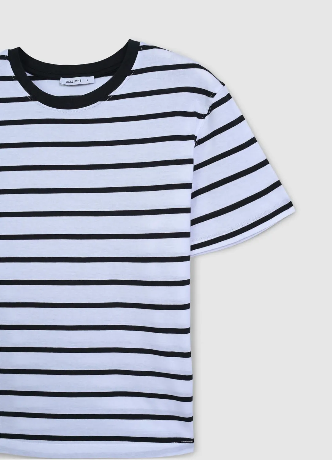 Calliope t-shirt femme rayé coton col rond
