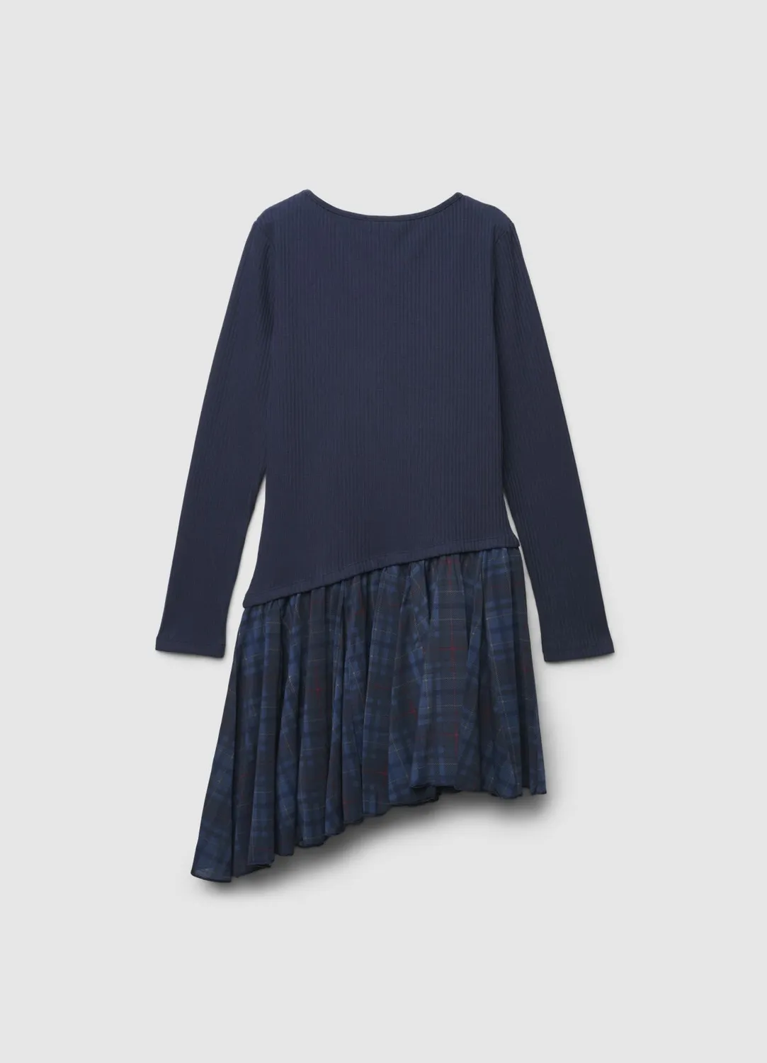 Calliope robe carreaux fille manches longues coton
