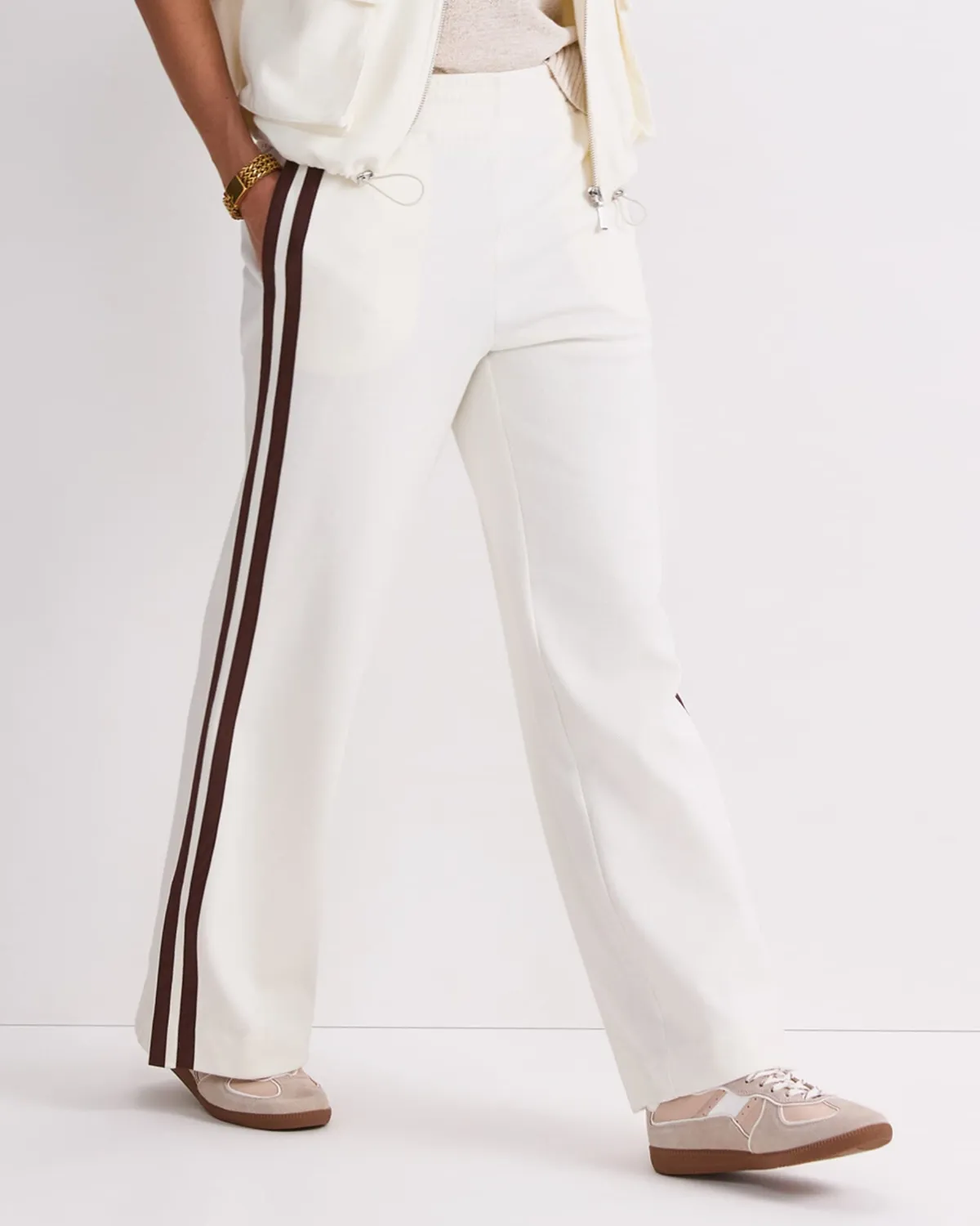 Sportscraft Riley pantalon jogging large rayé