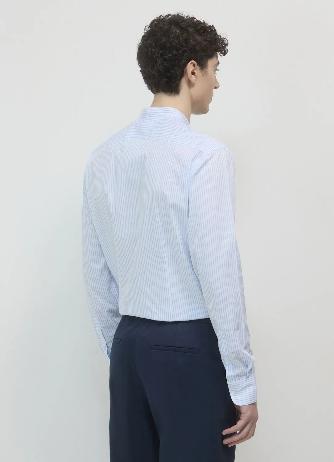 Calliope chemise coréenne rayures homme coton