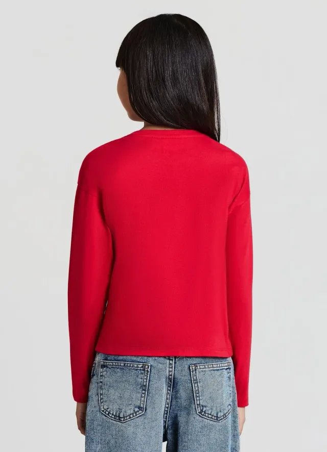 Calliope T-shirt Stitch Noël fille manches longues paillettes