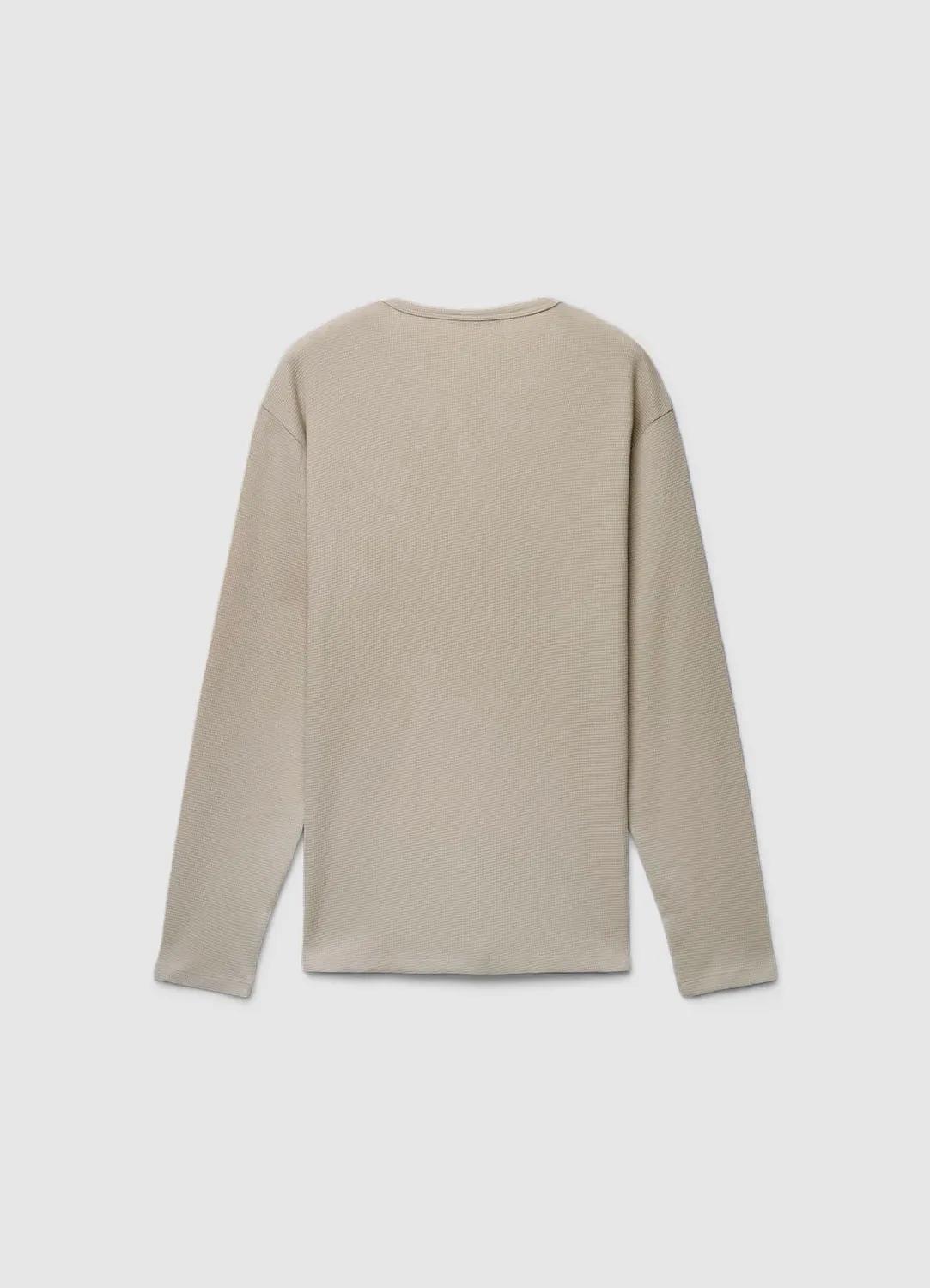 Calliope t-shirt henley waffle homme manches longues