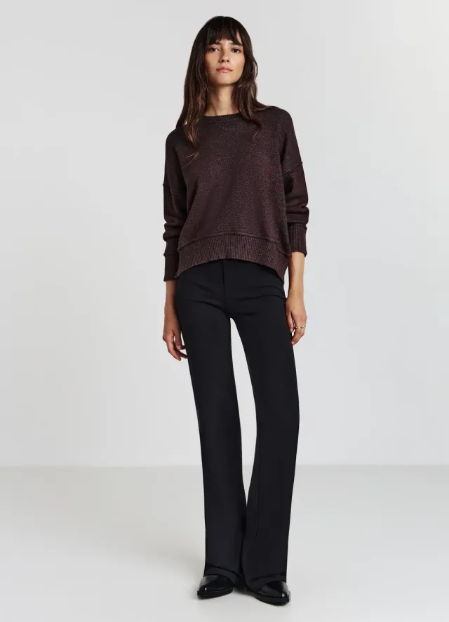 Calliope pull col rond bord franc femme