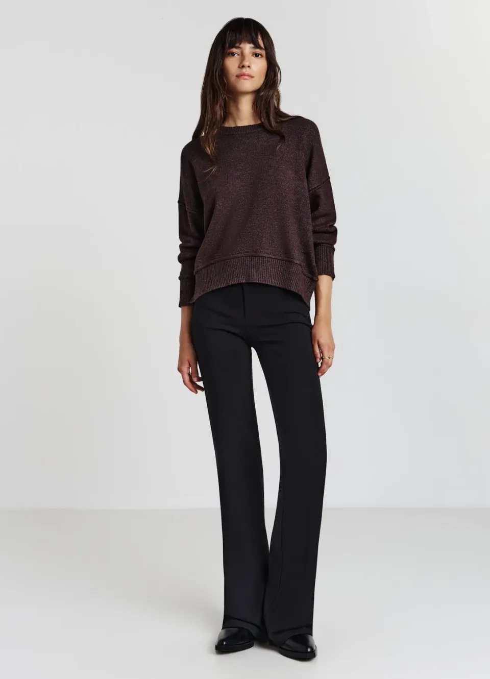 Calliope pull col rond bord franc femme