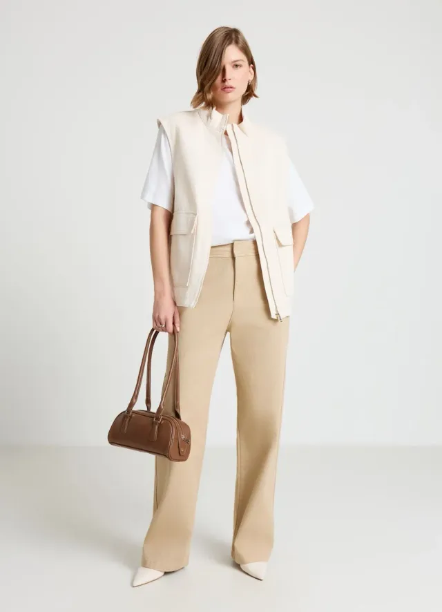 Calliope Pantalon Wide Leg Coton Femme S