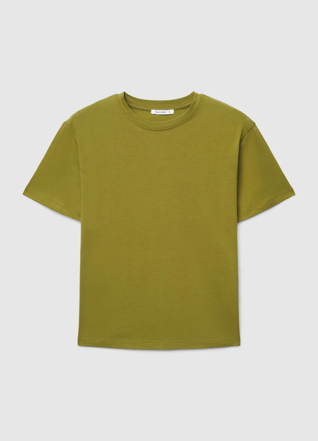 Calliope t-shirt femme col rond uni coton
