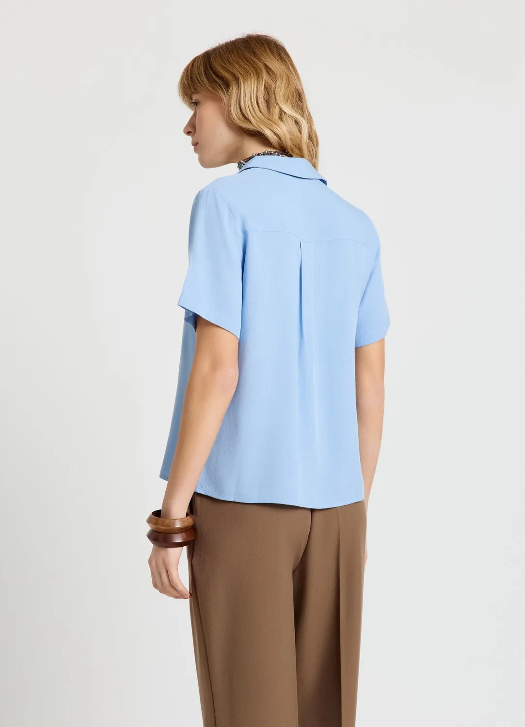 Calliope chemise manches courtes unie femme