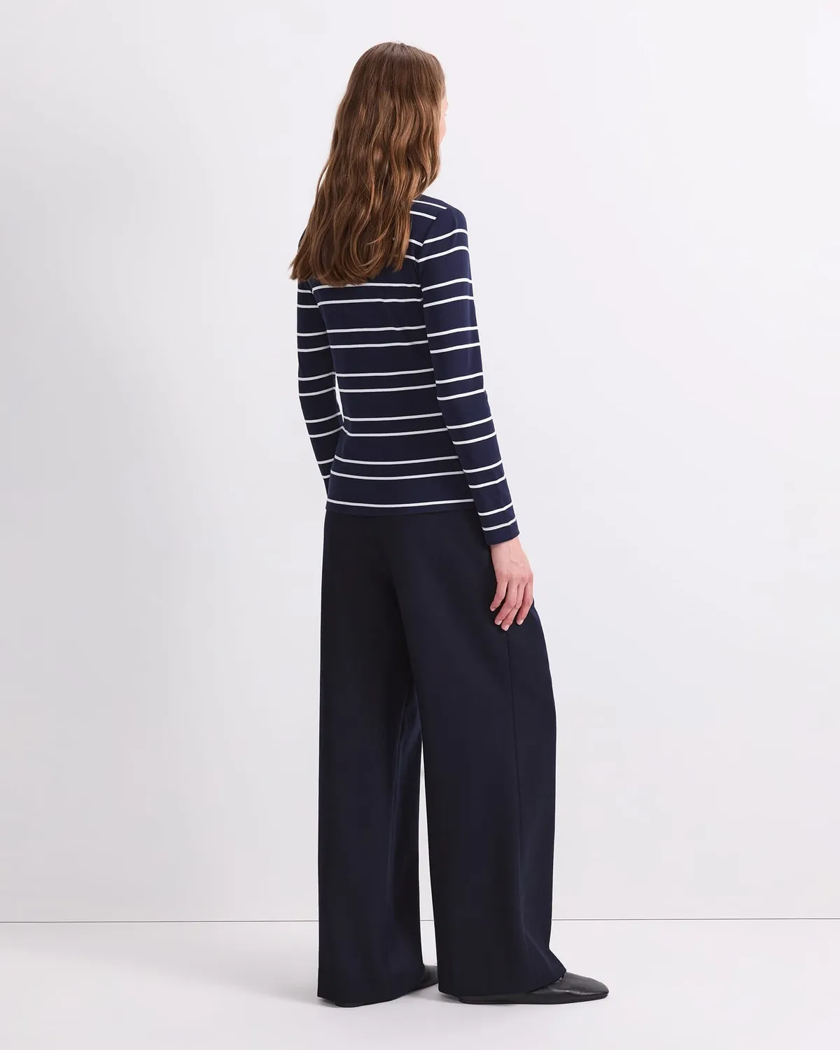 Sportscraft Lucy Stripe Zip Funnel Neck pull rayé
