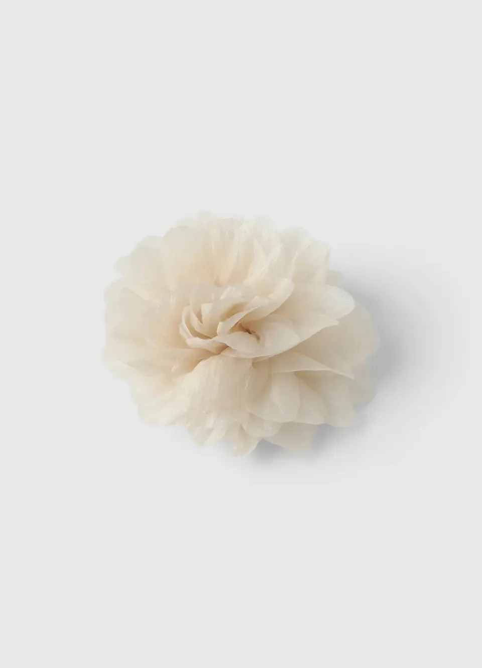 Calliope broche fleur tissu femme unie