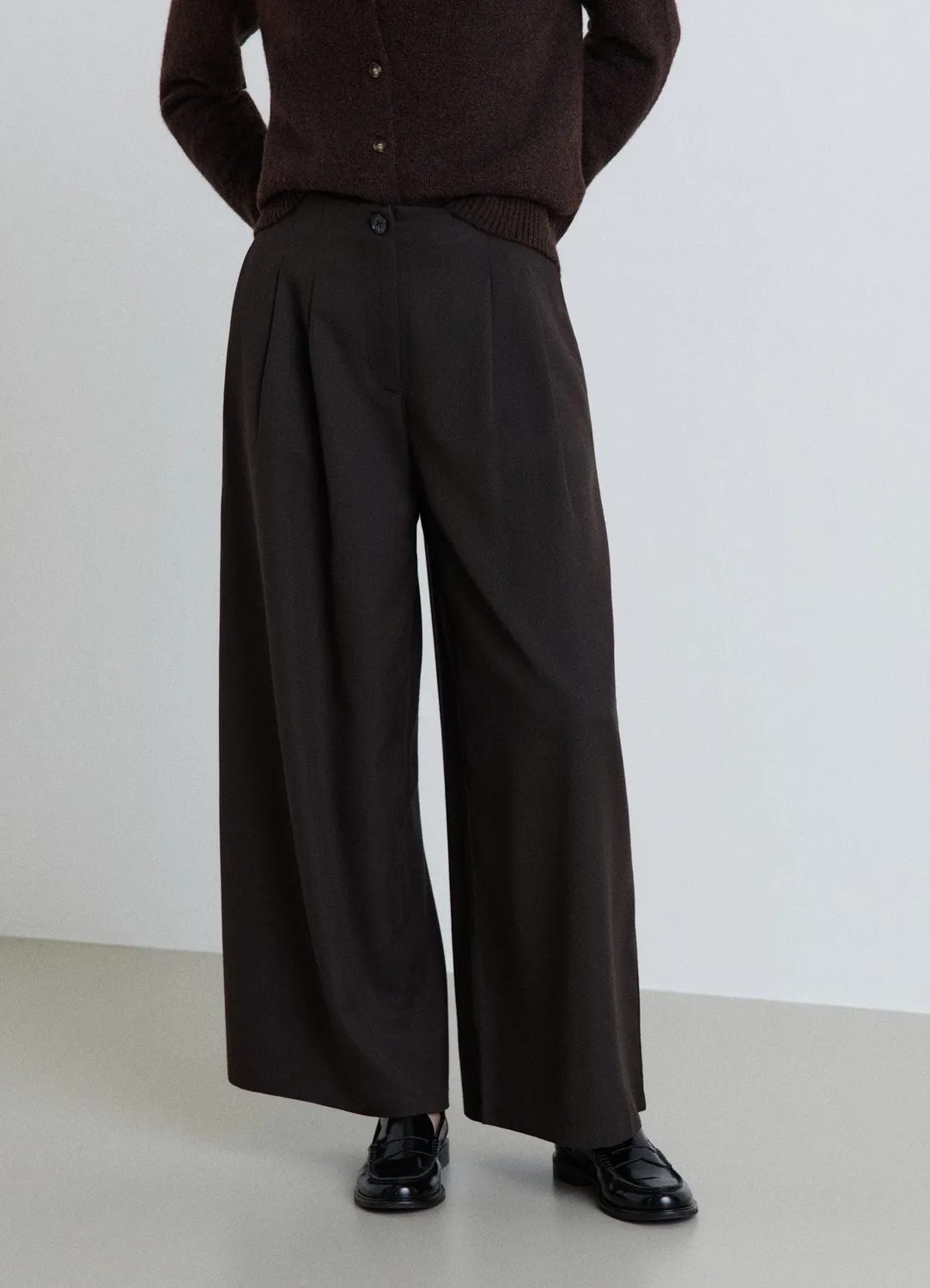 Calliope pantalon culotte crop femme chevrons