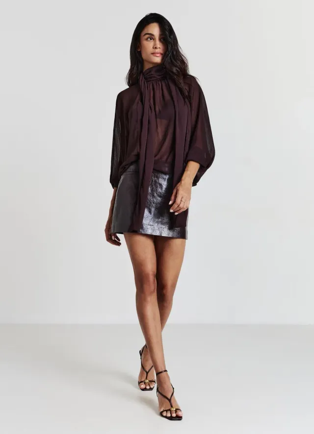 Calliope blouse cape femme manches longues