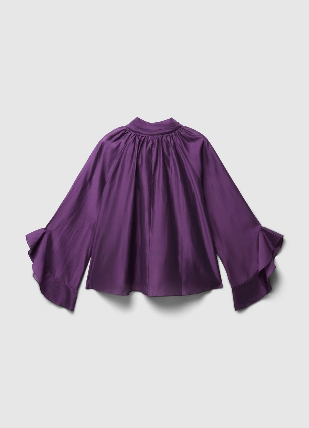 Calliope Blouse ample à volants femme manches longues