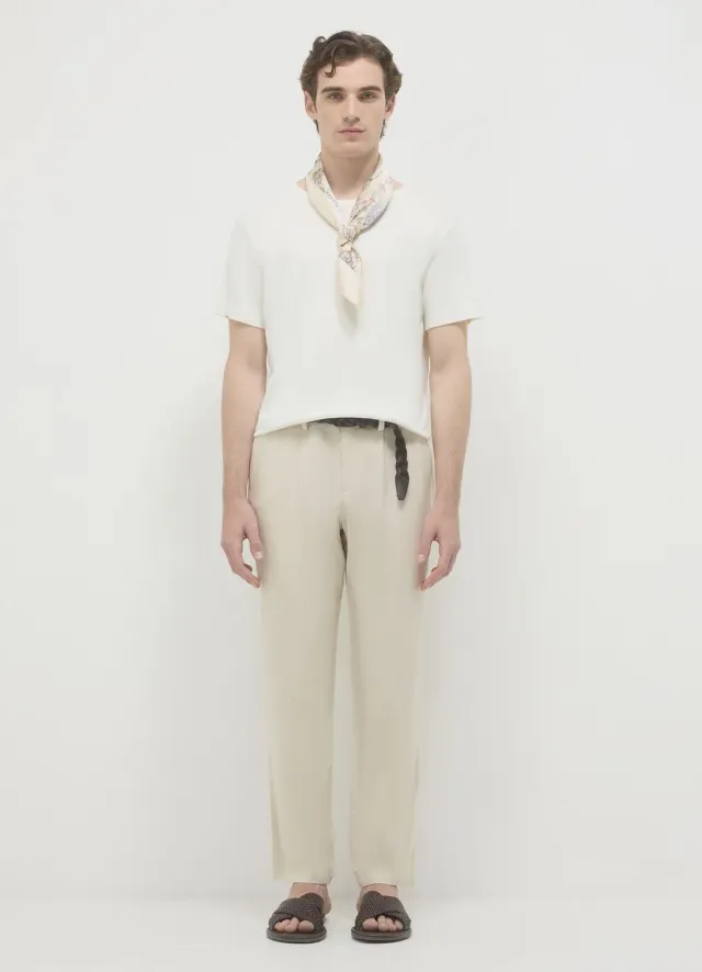 Calliope pantalon chino homme lin regular
